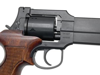 [マルシン] マテバ 6インチ Xカート式 ガスリボルバー マットブラックABS 木製グリップカスタム (中古)サブ画像へ4