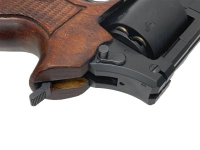 [マルシン] マテバ 6インチ Xカート式 ガスリボルバー マットブラックABS 木製グリップカスタム (中古)サブ画像へ6