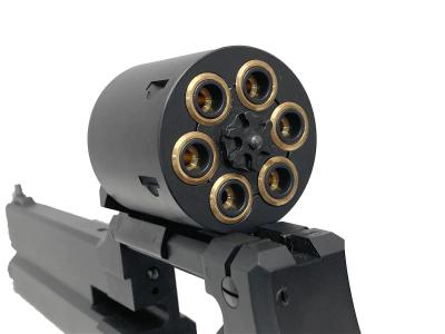 [マルシン] マテバ 6インチ Xカート式 ガスリボルバー マットブラックABS 木製グリップカスタム (中古)サブ画像へ7