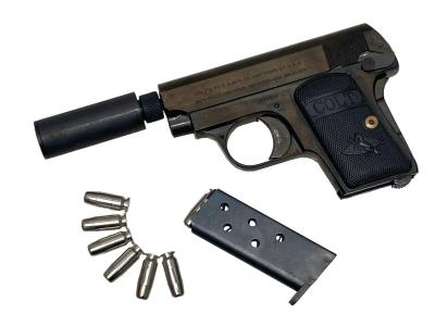 [コクサイ] コルト ポケット.25オート ブローバックモデルガン ブラック サプレッサー付き (中古)サブ画像へ7