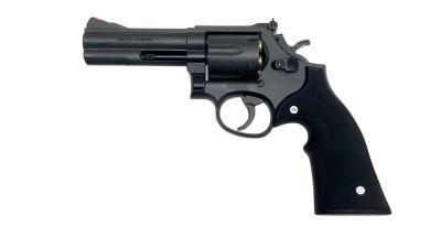 [マルシン] S&W M586 4インチ DAVISタイププラグリップ 発火モデルガン ブラックHW キット組立済 ガンケース付 (未発火)サブ画像へ1