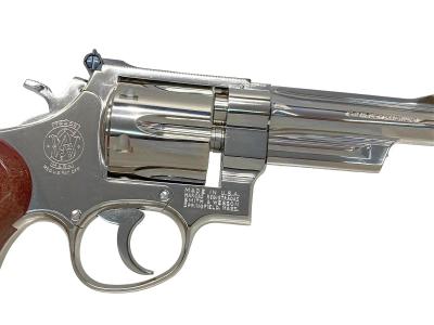 [タナカ] S&W M27 “The .357 Magnum” 5インチ レジスタードマグナム ニッケルフィニッシュ 発火モデルガン (新品)サブ画像へ4
