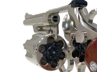 [タナカ] S&W M27 “The .357 Magnum” 5インチ レジスタードマグナム ニッケルフィニッシュ 発火モデルガン (新品)サブ画像へ6