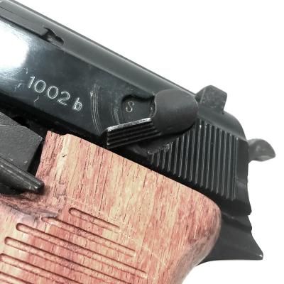 [マルシン] ワルサーP38 ミリタリー ABS 発火モデルガン 木製グリップカスタム カート4発 (訳あり)サブ画像へ4
