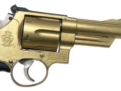 [コクサイ] S&W M29 .44マグナム 4インチ金属モデルガン 木製グリップ グリップアダプター装着 (中古)サブ画像へ3