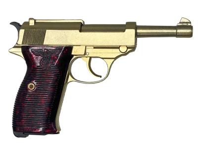 [MGC] ワルサーP38 金属モデルガン 再塗装 グリップ塗装 動作不可 ジャンク (ジャンク)サブ画像へ2