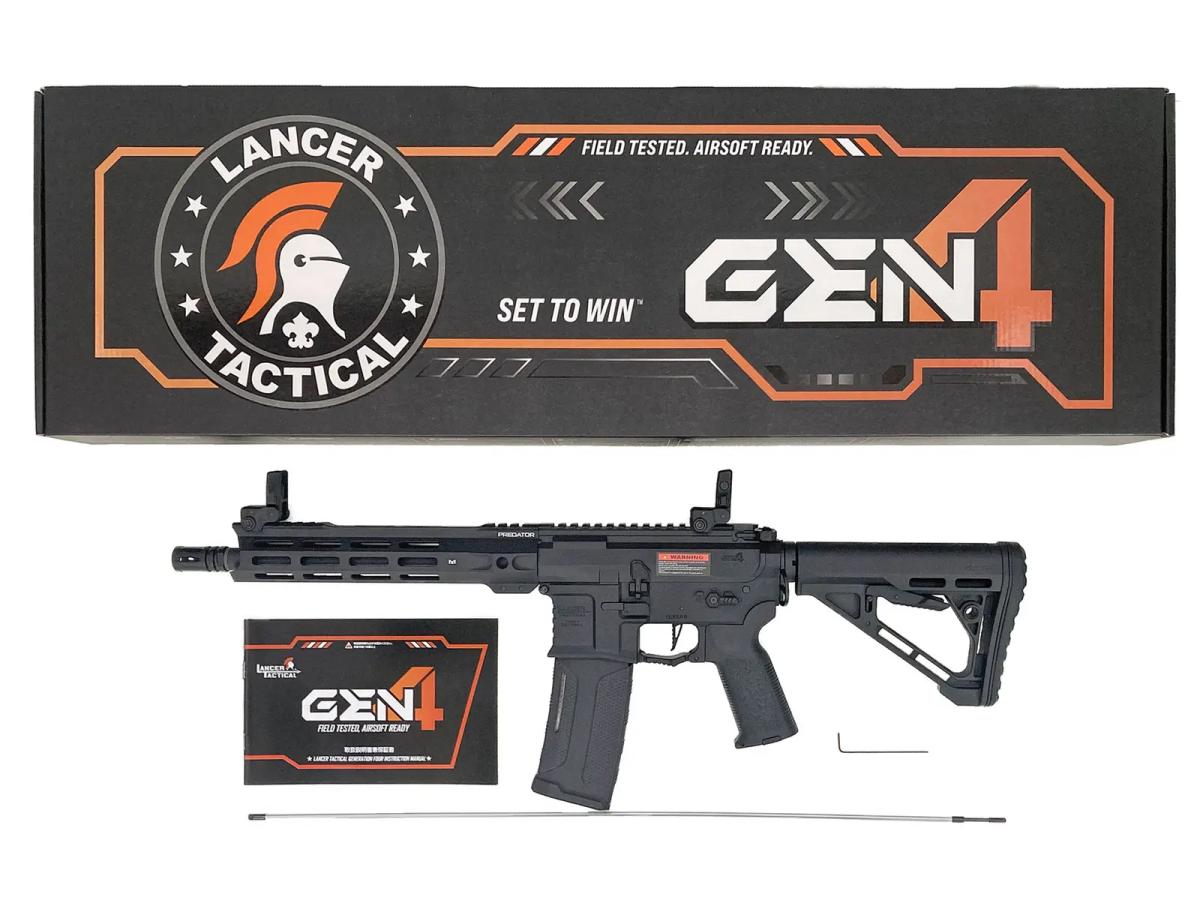 [Lancer Tactical] GEN 4 PREDATOR 10“ SBR AEG W/ NEBULA II 電動ガン (新品)
