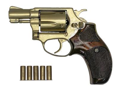 [MGC] S&W M36 2インチ チーフスペシャル 金属モデルガン グリップカスタム 再塗装品 シリンダーぶれあり (訳あり)サブ画像へ1