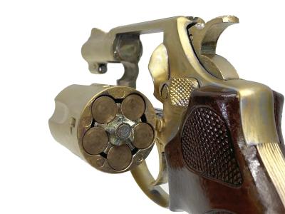 [MGC] S&W M36 2インチ チーフスペシャル 金属モデルガン グリップカスタム 再塗装品 シリンダーぶれあり (訳あり)サブ画像へ5