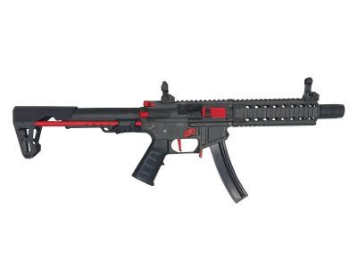 [KingArms] PDW 9mm SBR ショートバレルライフル 電動ガン グレー/レッド KA-AG-231-GR (新品)サブ画像へ2