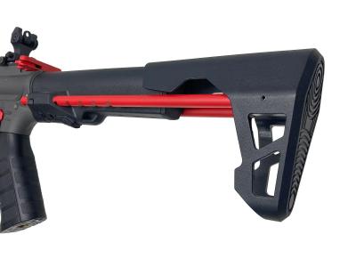 [KingArms] PDW 9mm SBR ショートバレルライフル 電動ガン グレー/レッド KA-AG-231-GR (新品)サブ画像へ5