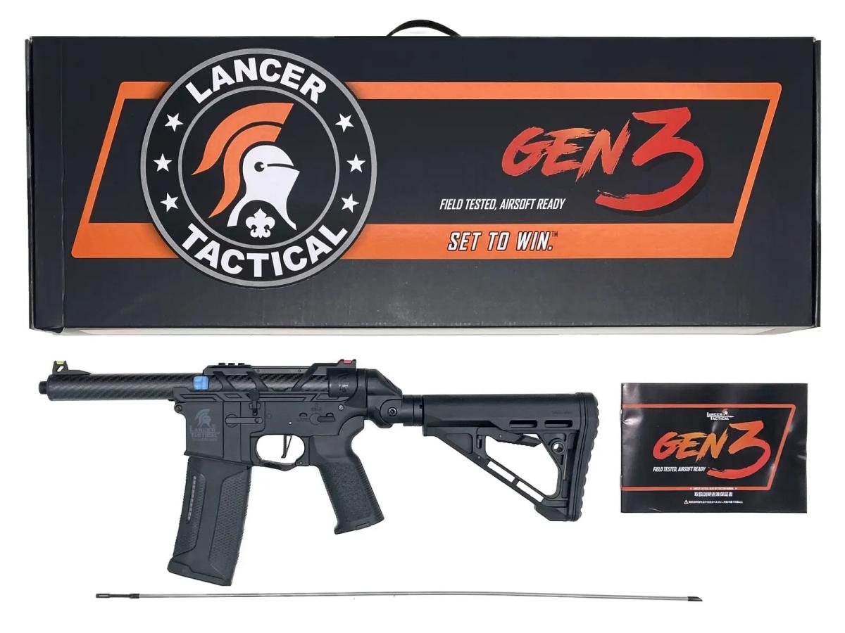 [Lancer Tactical] GEN 3 AIRTAC CUSTOMS 電子トリガー【Nebula】搭載 マットブラック 電動ガン (新品)