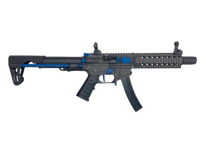 [KingArms] PDW 9mm SBR ショートバレルライフル 電動ガン グレー/ブルー KA-AG-231-GB (新品)サブ画像へ2
