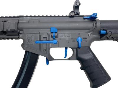 [KingArms] PDW 9mm SBR ショートバレルライフル 電動ガン グレー/ブルー KA-AG-231-GB (新品)サブ画像へ3