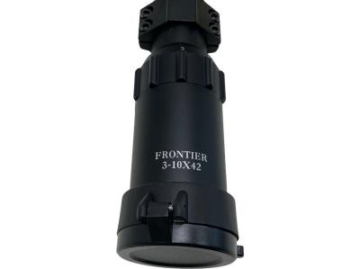 [フロンティアオリジナル] サイドフォーカス ライフルスコープ 3-10×42 ロング 3倍〜 ピカティニー Φ30mm ハイマウントリングセット (中古)サブ画像へ4