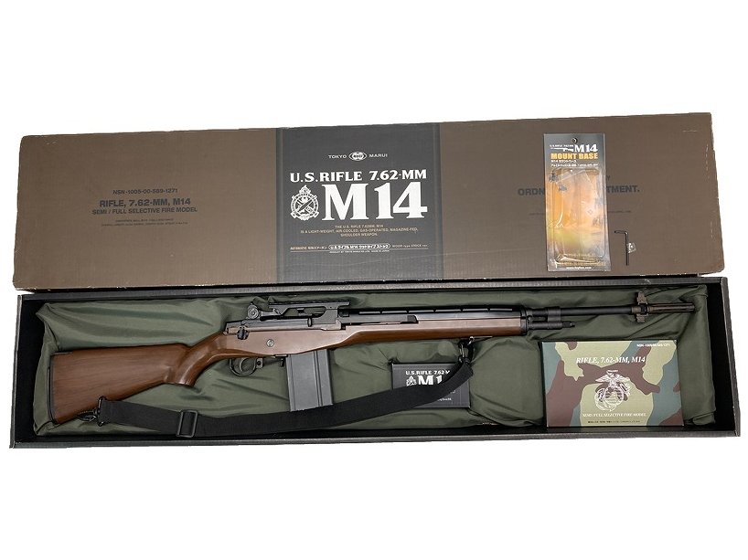 [東京マルイ] U.S.ライフル M14 ウッドタイプストックver. 電動ガン マウント/スリング付 (中古)