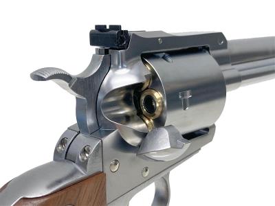 [マルシン] スーパーブラックホーク 10.5インチ Xカートリッジ 木製グリップ シルバーABS (新品)サブ画像へ6