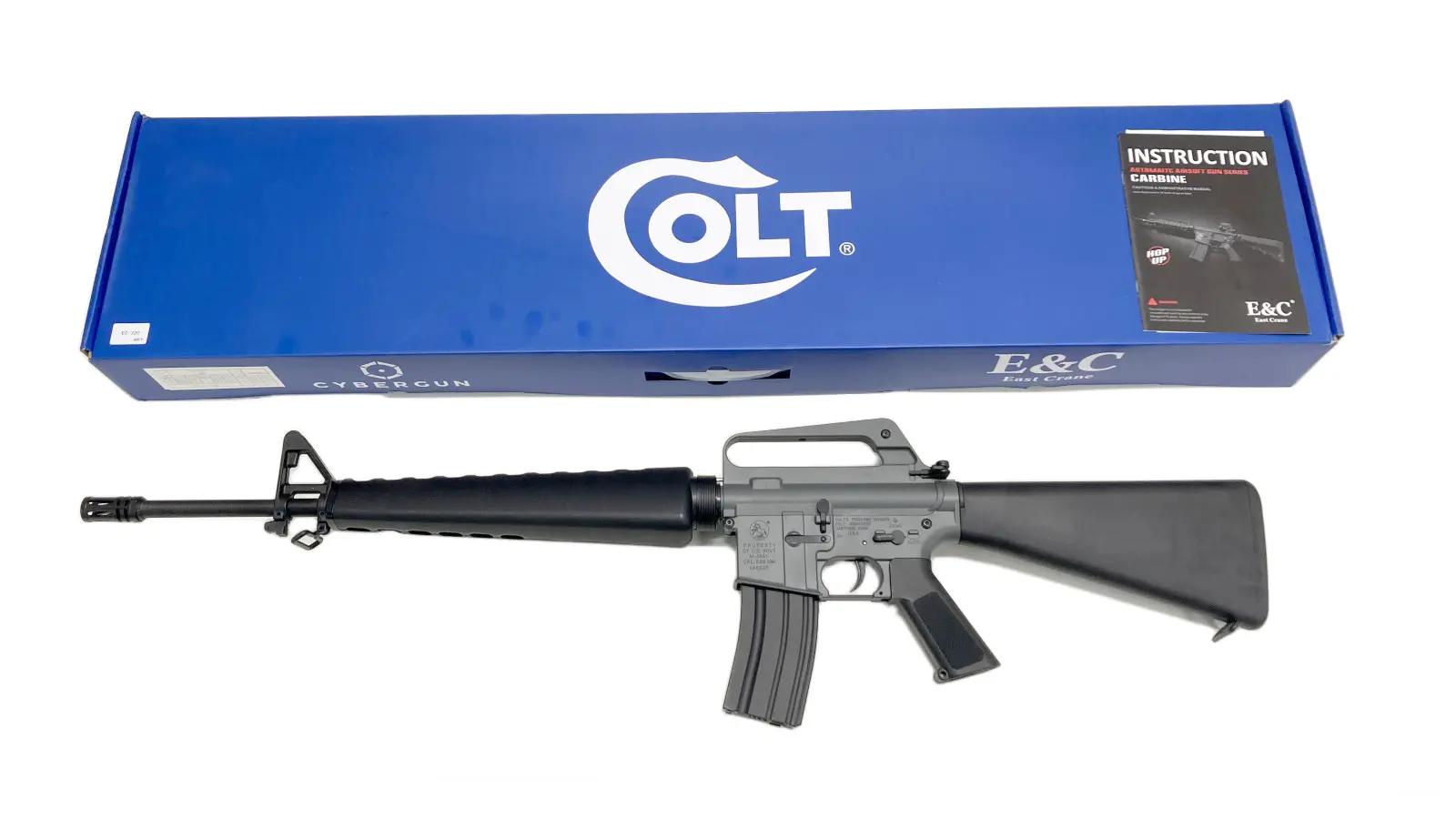 [E&C] M16A1 グレー 電動ガン (中古)