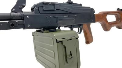 [A&K] PKM/PK機関銃 リアルウッド 電動ガン (中古)サブ画像へ7