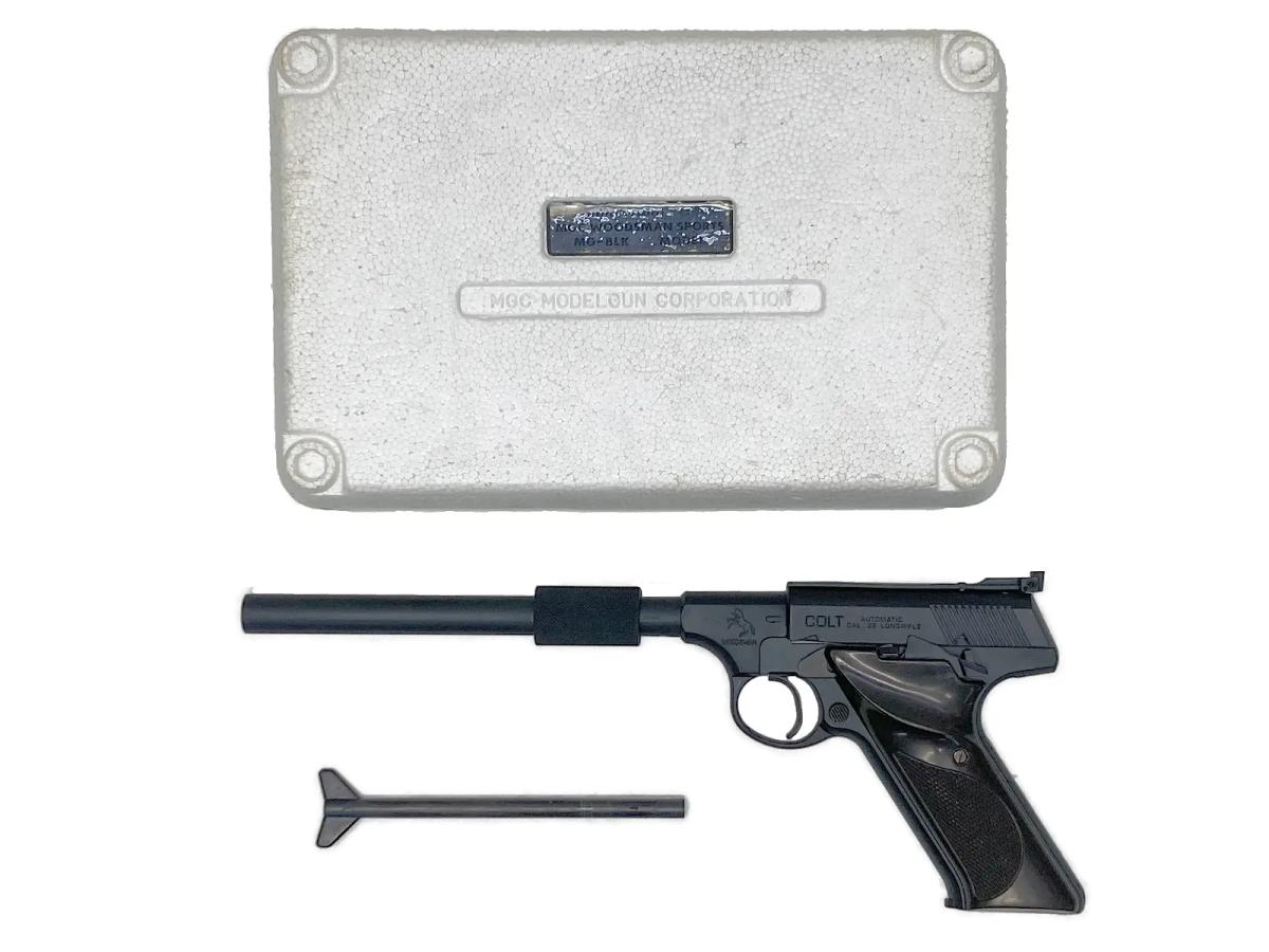 [MGC] コルト ウッズマン SPORTS 発火モデルガン ショップカスタム 飛葉カスタム サイレンサー付き (中古)