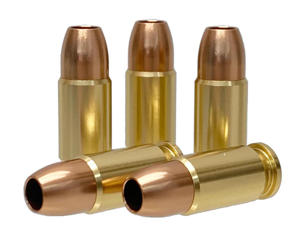 [マルシン] ブローニングハイパワー モデルガン用 弾頭分割型 9mmアルミカートリッジ 5発 (新品)