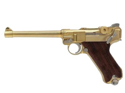 [マルシン] ルガー P08 6インチ Marine 【チェッカー木製グリップ仕様】 金属モデルガン 2022再販 (中古)サブ画像へ1