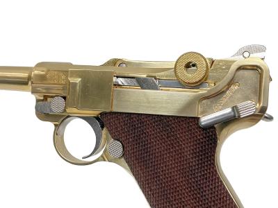 [マルシン] ルガー P08 6インチ Marine 【チェッカー木製グリップ仕様】 金属モデルガン 2022再販 (中古)サブ画像へ3