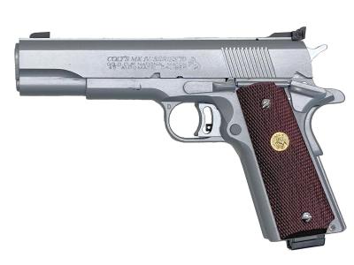 [MGC] ゴールドカップ ナショナルマッチ HW オールシルバー 発火モデルガン マガジンバンパー割れ (訳あり)サブ画像へ1