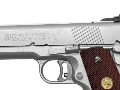 [MGC] ゴールドカップ ナショナルマッチ HW オールシルバー 発火モデルガン マガジンバンパー割れ (訳あり)サブ画像へ3