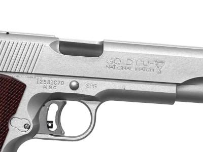 [MGC] ゴールドカップ ナショナルマッチ HW オールシルバー 発火モデルガン マガジンバンパー割れ (訳あり)サブ画像へ4