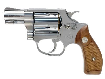 [タナカ] S&W M60 2インチ Ver2 ステンレス 発火モデルガン 木製グリップカスタム 箱違い (中古)サブ画像へ1