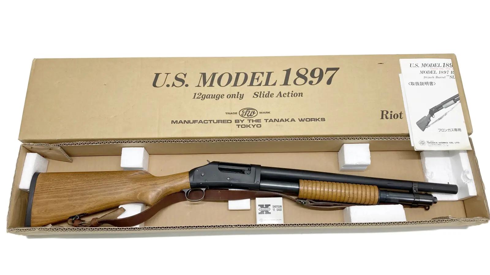 [タナカ] U.S. M1897 トレンチガン ガスポンプアクション 修理痕あり (訳あり)