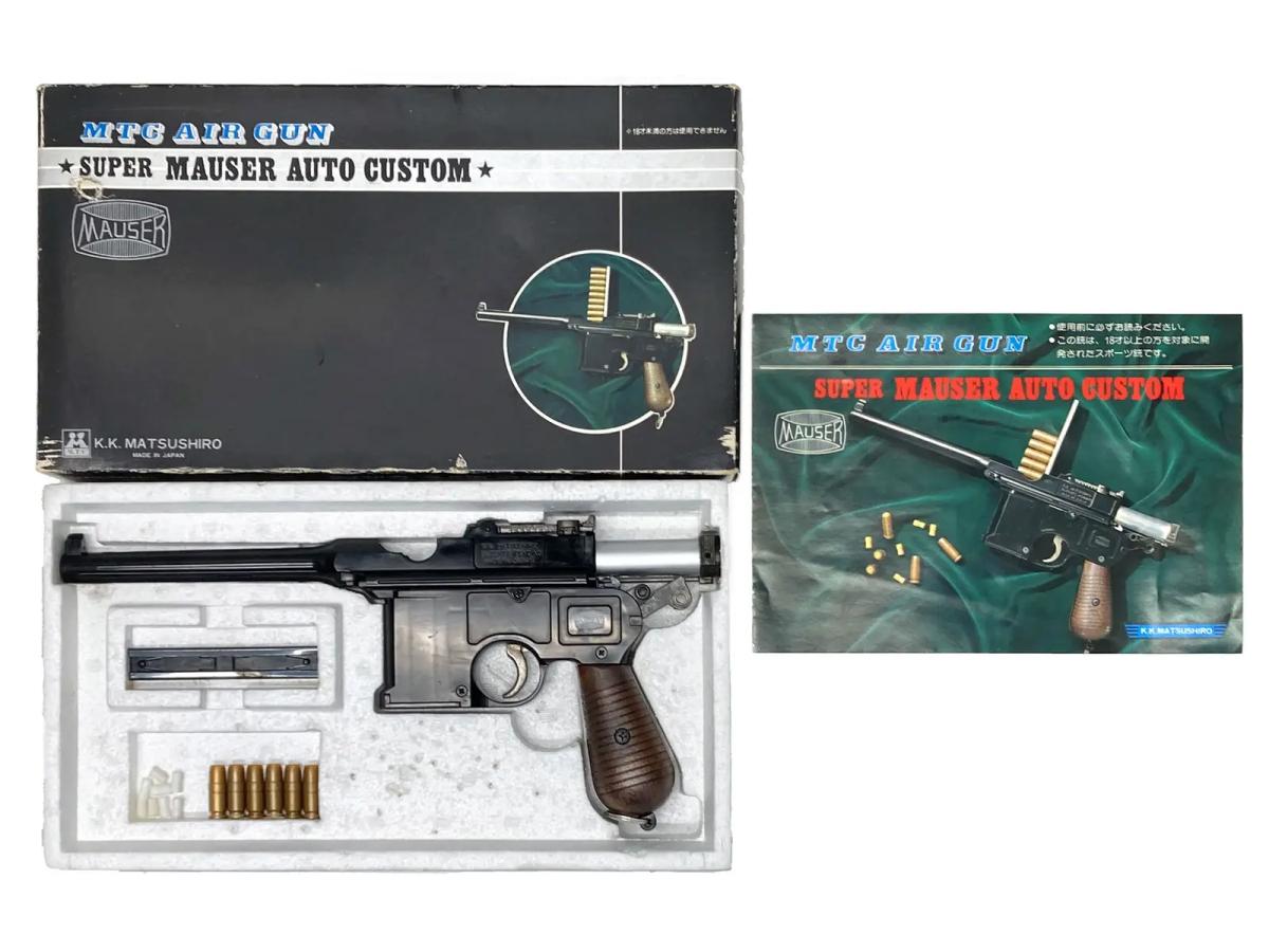 [マツシロ] スーパー モーゼル オート カスタム エアコッキングガン カート4個欠品 (中古)