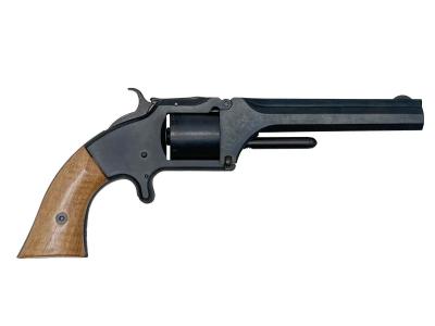 [マルシン] S&W Model2 Army マットブラック HW 発火モデルガン 木製グリップ装備 ブルーイングカスタム (中古)サブ画像へ1