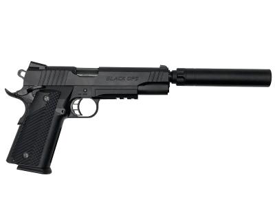 [WA] パラオーディナンス ブラックOPS サイレンサー付 WA-POCB ガスブローバック (中古)サブ画像へ2