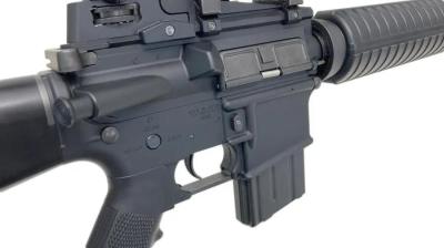 [東京マルイ] コルト M16 ゴルゴ13 カスタムモデル スタンダード電動ガン アルミGUNケース ポスター セット チークパッドラバーコート除去済 (中古)サブ画像へ4