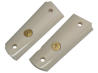 [ELAN/エラン] ガバメント用 象牙/アイボリーグリップ (中古)サブ画像へ1