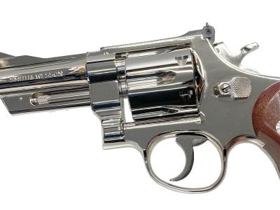 [タナカ] S&W M27 “The .357 Magnum” 3-1/2インチ レジスタードマグナム ニッケルフィニッシュ HW 発火モデルガン (中古)サブ画像へ3