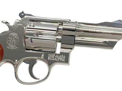 [タナカ] S&W M27 “The .357 Magnum” 3-1/2インチ レジスタードマグナム ニッケルフィニッシュ HW 発火モデルガン (中古)サブ画像へ4