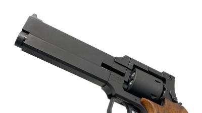 [マルシン] マテバリボルバー ブラックHW 木製グリップ仕様 6mmBB ガスリボルバー ガス漏れ (ジャンク)サブ画像へ5