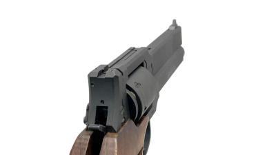 [マルシン] マテバリボルバー ブラックHW 木製グリップ仕様 6mmBB ガスリボルバー ガス漏れ (ジャンク)サブ画像へ6