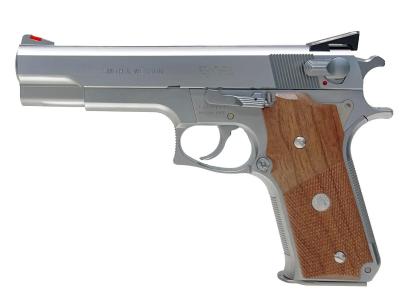 [MGC] S&W M645 .45オート 固定ガスガン 木製グリップカスタム セーフティ不良 (訳あり)サブ画像へ1