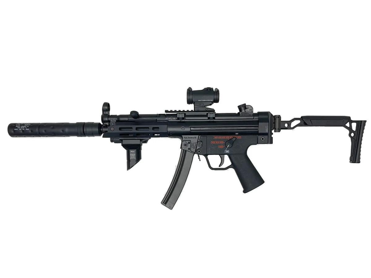 [東京マルイ] MP5A5 次世代電動ガン NEXT GENERATION A.E.G ハンドガード&ストックカスタム (中古)