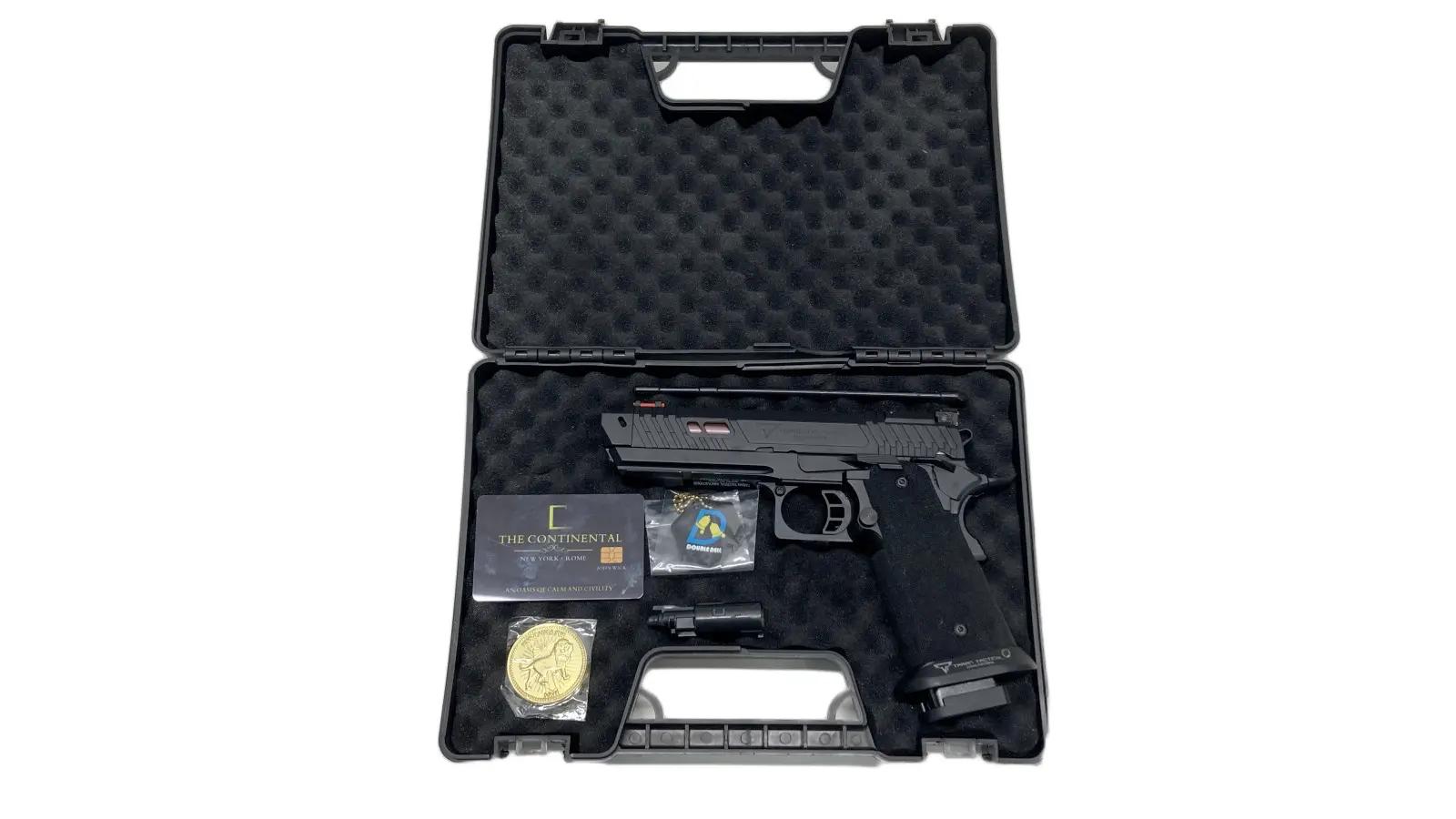 [BELL] JW4 TTIタイプ PIT VIPER 刻印版 ステッピンググリップ仕様 ガスブローバック No.303A スライドストップカスタム (中古)