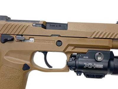 [SIG AIR Proforce/LayLax] P320-M17 CO2 GBB CO2ガスブローバック TAN ライトホルスターセット (中古)サブ画像へ9
