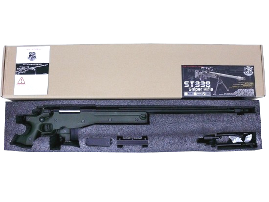 [S&T] AW338 スナイパーライフル OD エアーコッキング (中古)