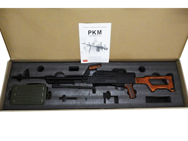 [A&K] PKM/PK機関銃 電動ガン リアルウッド (訳あり) メイン画像