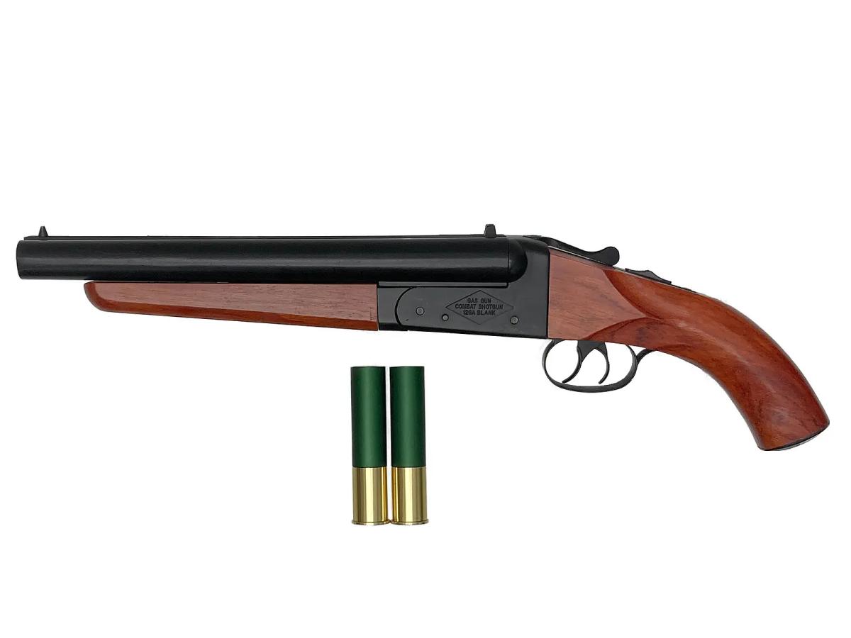 [華山] MAD MAX ダブルバレル・ショットガン ショートバレル フルメタル・リアルウッド JP ver. 【ニューバージョン】 カートガス漏れ (中古)