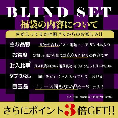 [エアガンJP2026 春の福袋] ポイント3倍 定価/通常価格合計8万円以上 6万円 ガス エア 電 バラエティ 福袋 (新品)サブ画像へ1