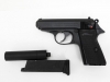 [マルゼン] ワルサー ニューPPK/S BK 可変HOPバレル/クラシックサイレンサー マガジンバンパー補修跡 (中古)